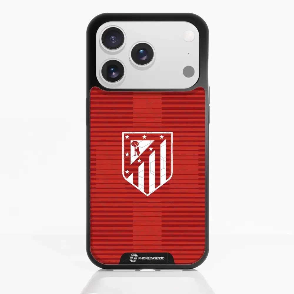 Atletico Madrid Official 3D Phone Case Crest Red - Image 114