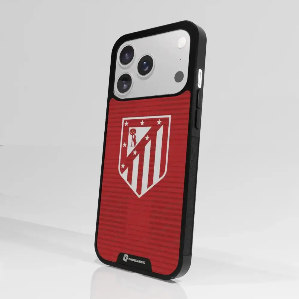 Atletico Madrid Official 3D Phone Case Crest Red - Image 117