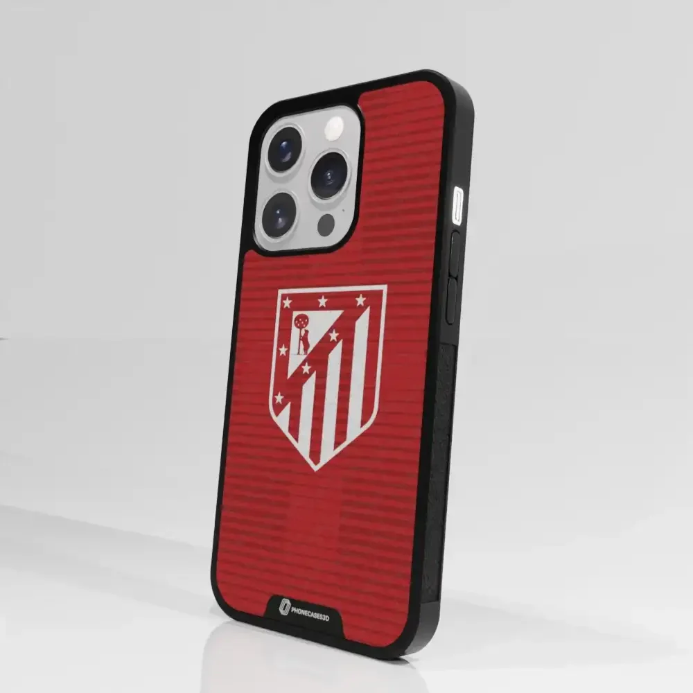 Atletico Madrid Official 3D Phone Case Crest Red - Image 89