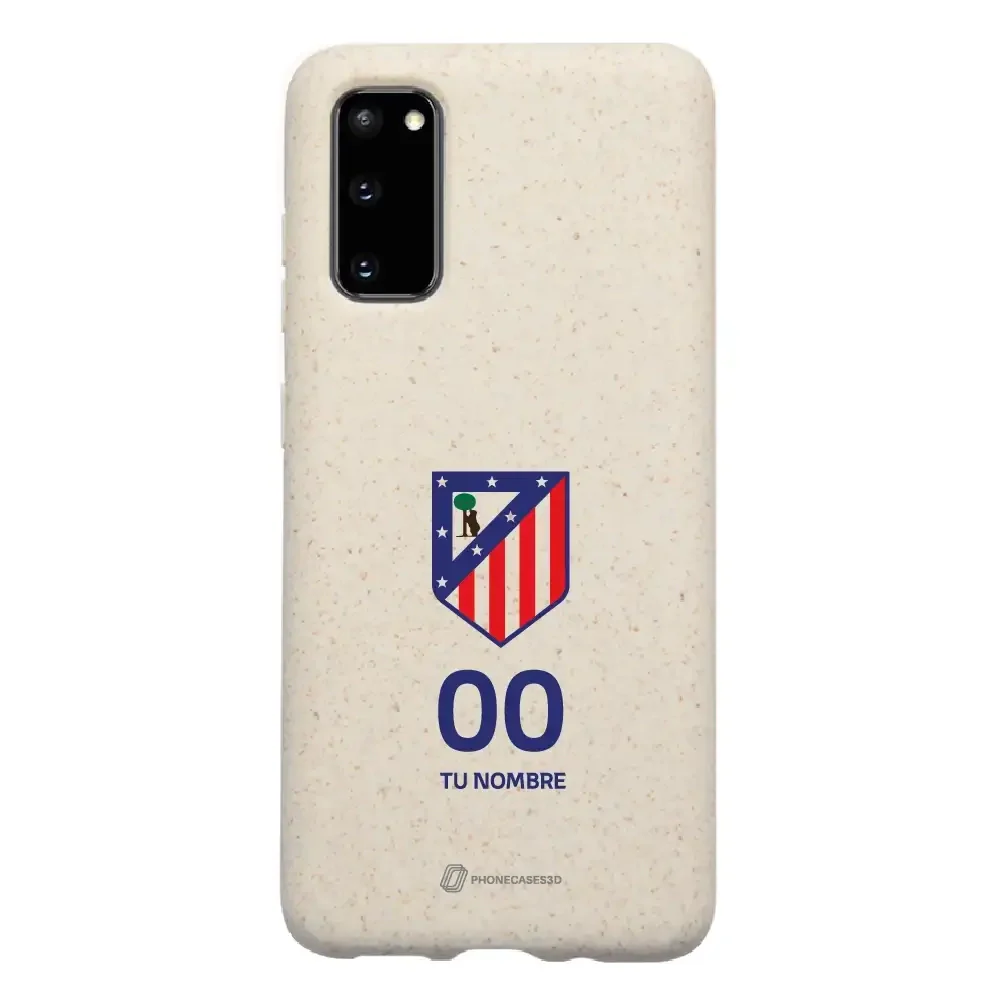 Atletico Madrid Official Compostable Phone Case Crest Standard  + Name and Number - Image 23