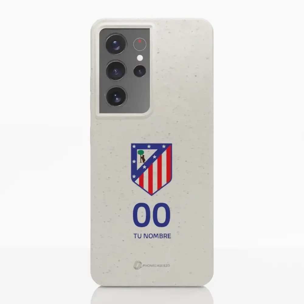 Atletico Madrid Official Compostable Phone Case Crest Standard  + Name and Number - Image 26