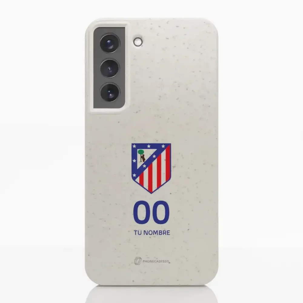 Atletico Madrid Official Compostable Phone Case Crest Standard  + Name and Number - Image 27
