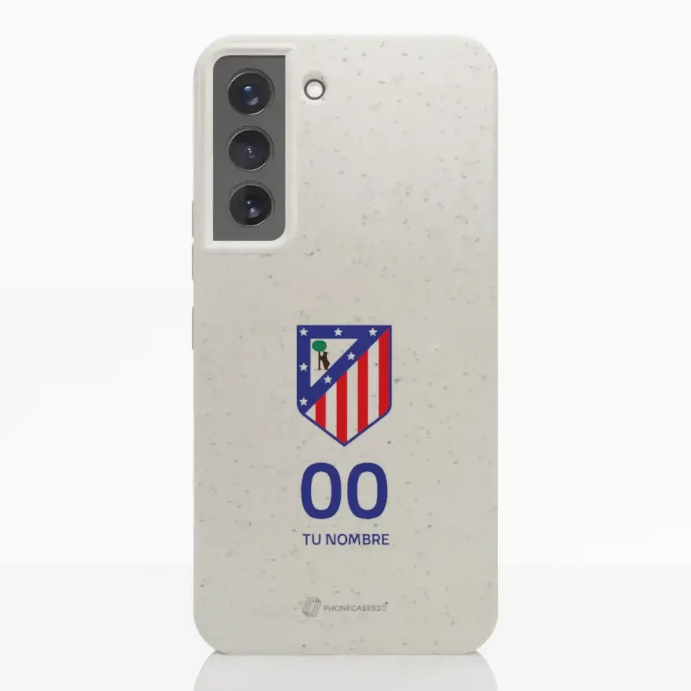 Atletico Madrid Official Compostable Phone Case Crest Standard  + Name and Number - Image 28