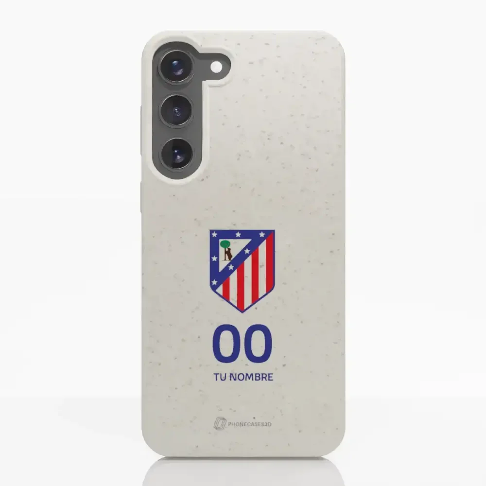 Atletico Madrid Official Compostable Phone Case Crest Standard  + Name and Number - Image 31