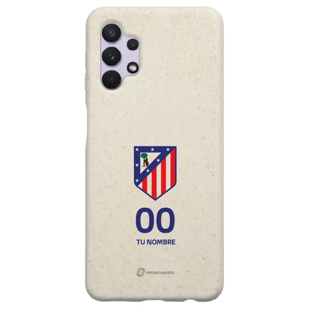 Atletico Madrid Official Compostable Phone Case Crest Standard  + Name and Number - Image 39