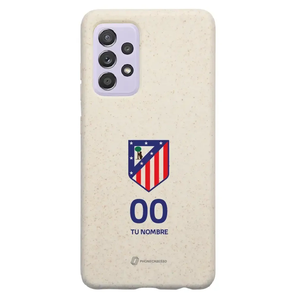 Atletico Madrid Official Compostable Phone Case Crest Standard  + Name and Number - Image 42