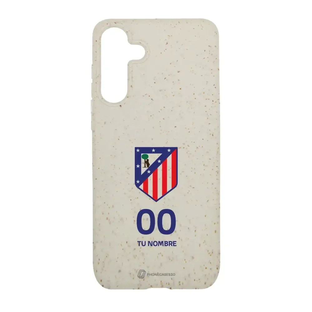 Atletico Madrid Official Compostable Phone Case Crest Standard  + Name and Number - Image 44