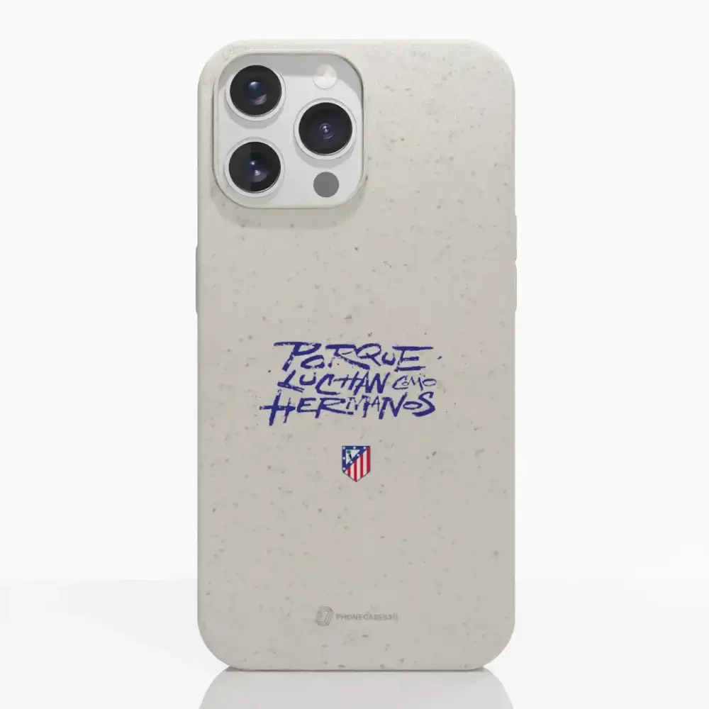 Atletico Madrid Official Compostable Phone Case Hermanos Slogan - Image 12