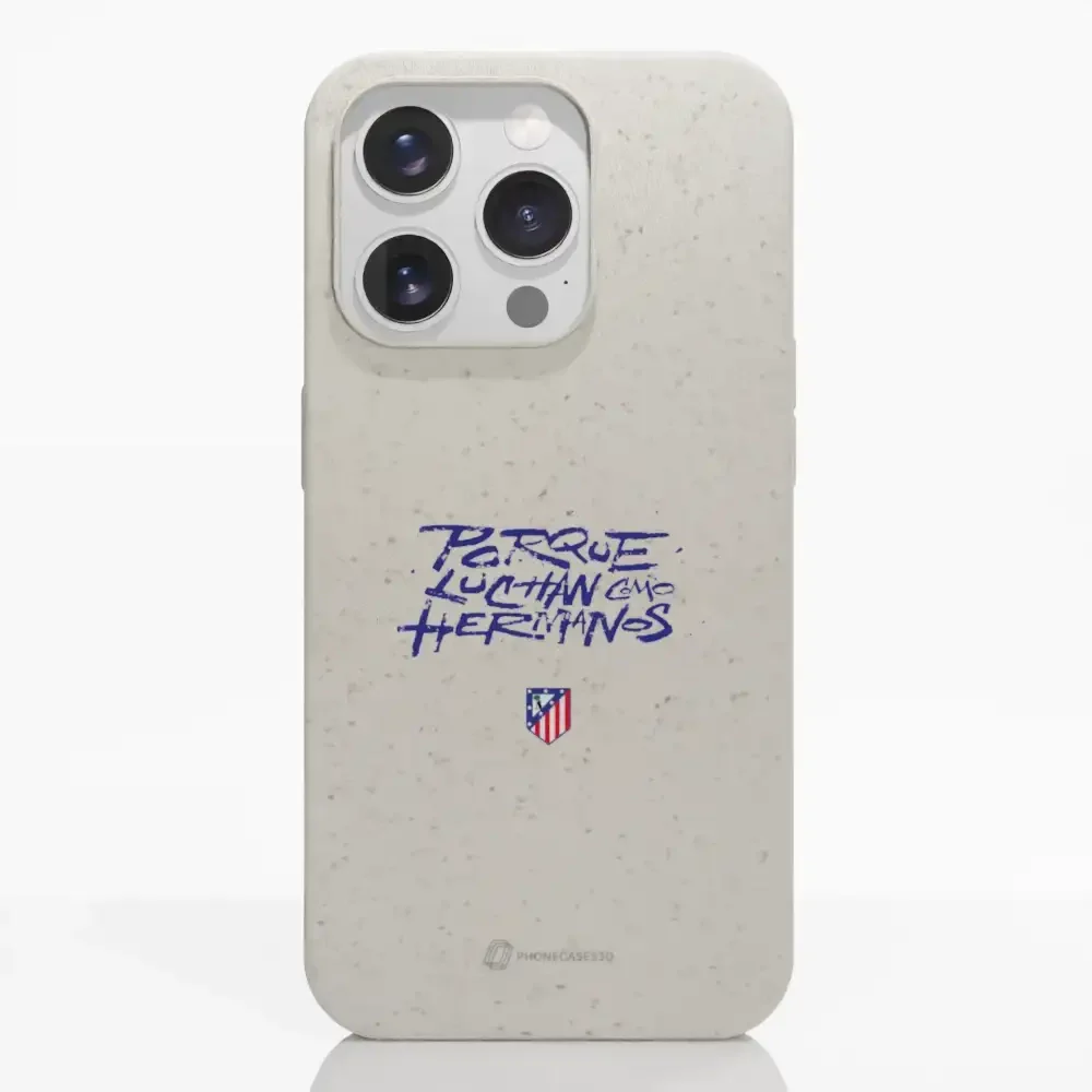 Atletico Madrid Official Compostable Phone Case Hermanos Slogan - Image 16