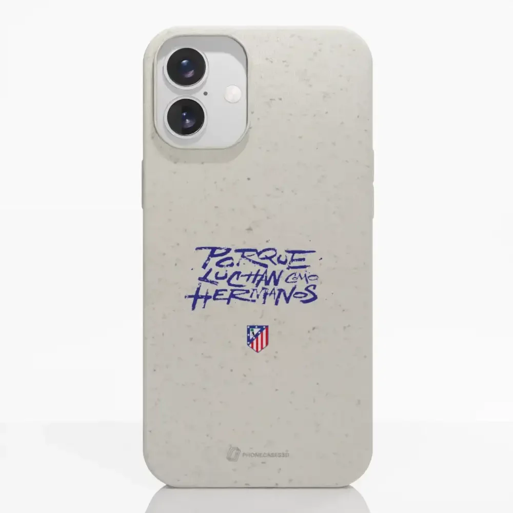 Atletico Madrid Official Compostable Phone Case Hermanos Slogan - Image 20