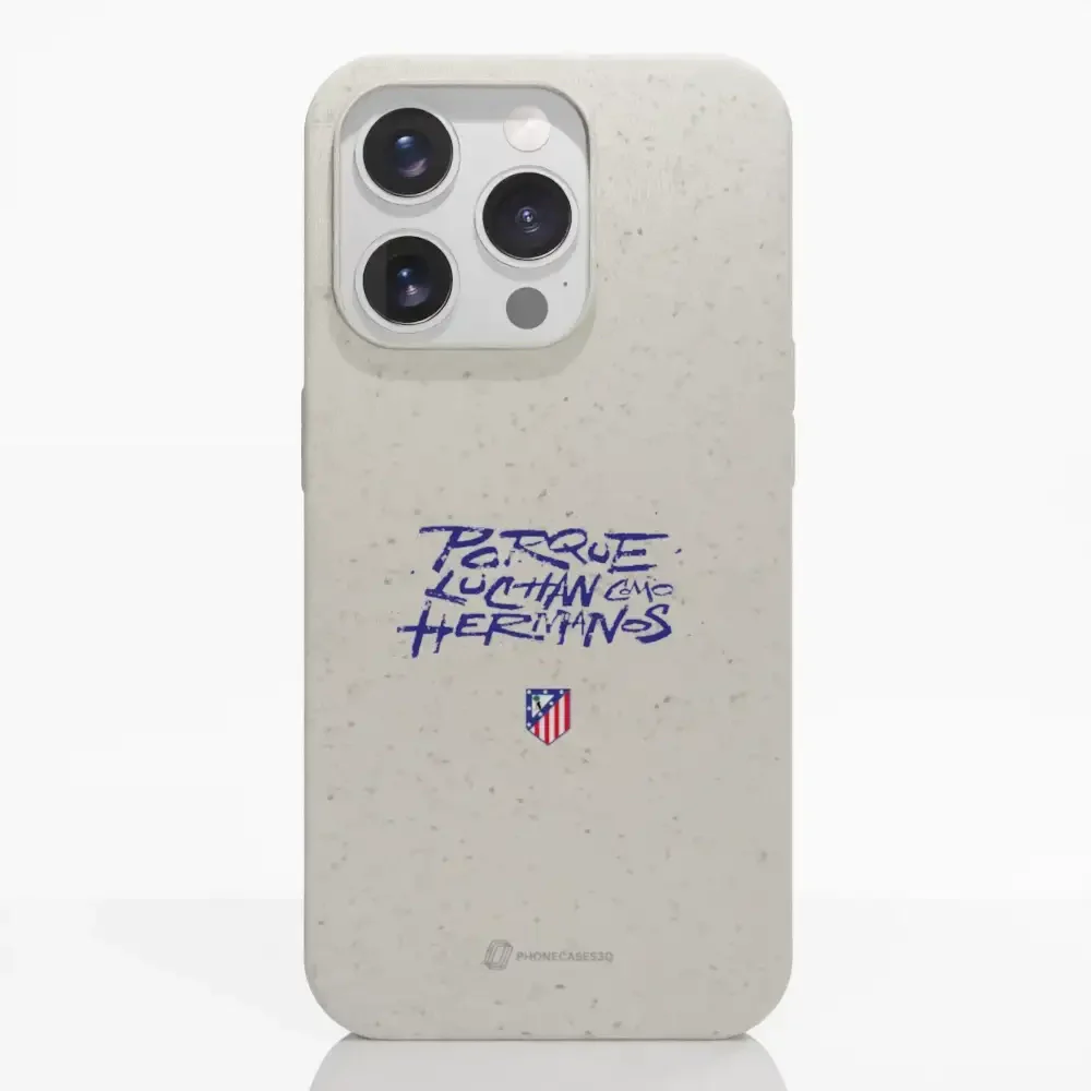 Atletico Madrid Official Compostable Phone Case Hermanos Slogan - Image 21