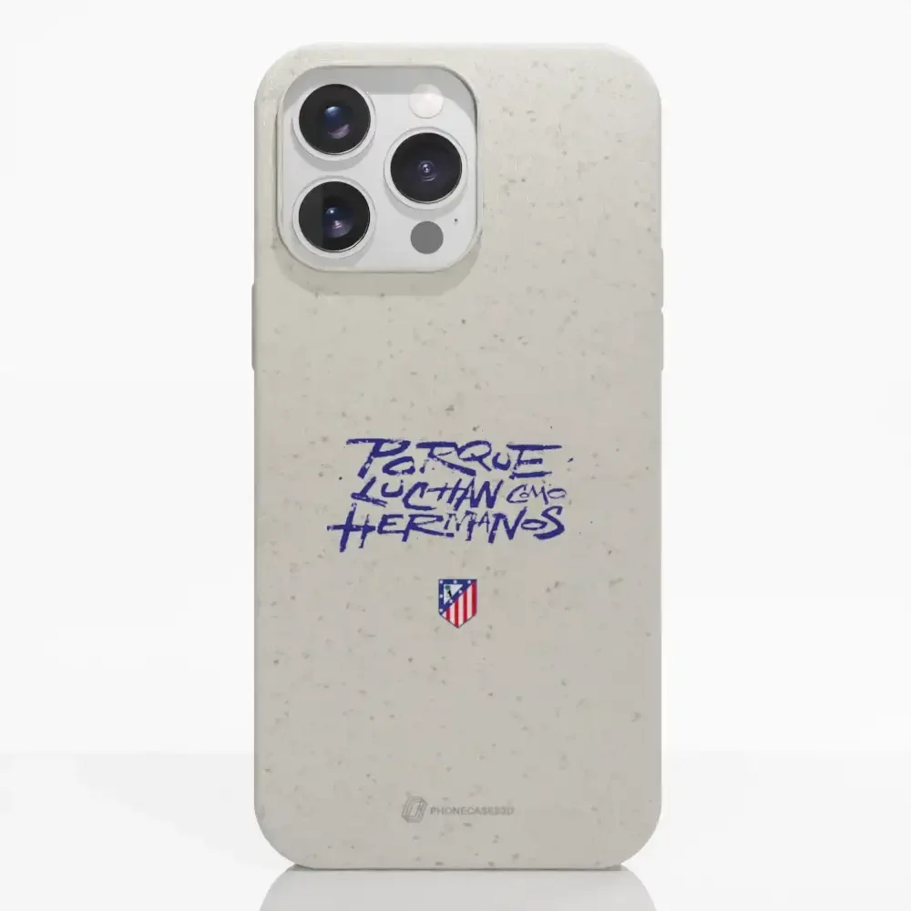 Atletico Madrid Official Compostable Phone Case Hermanos Slogan - Image 22