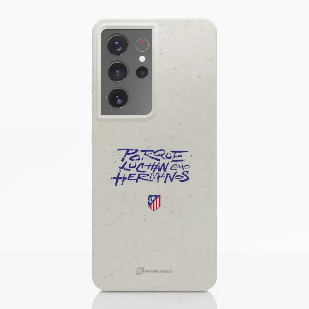 Atletico Madrid Official Compostable Phone Case Hermanos Slogan - Image 26
