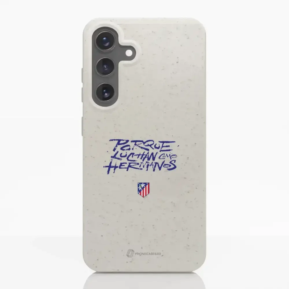 Atletico Madrid Official Compostable Phone Case Hermanos Slogan - Image 34