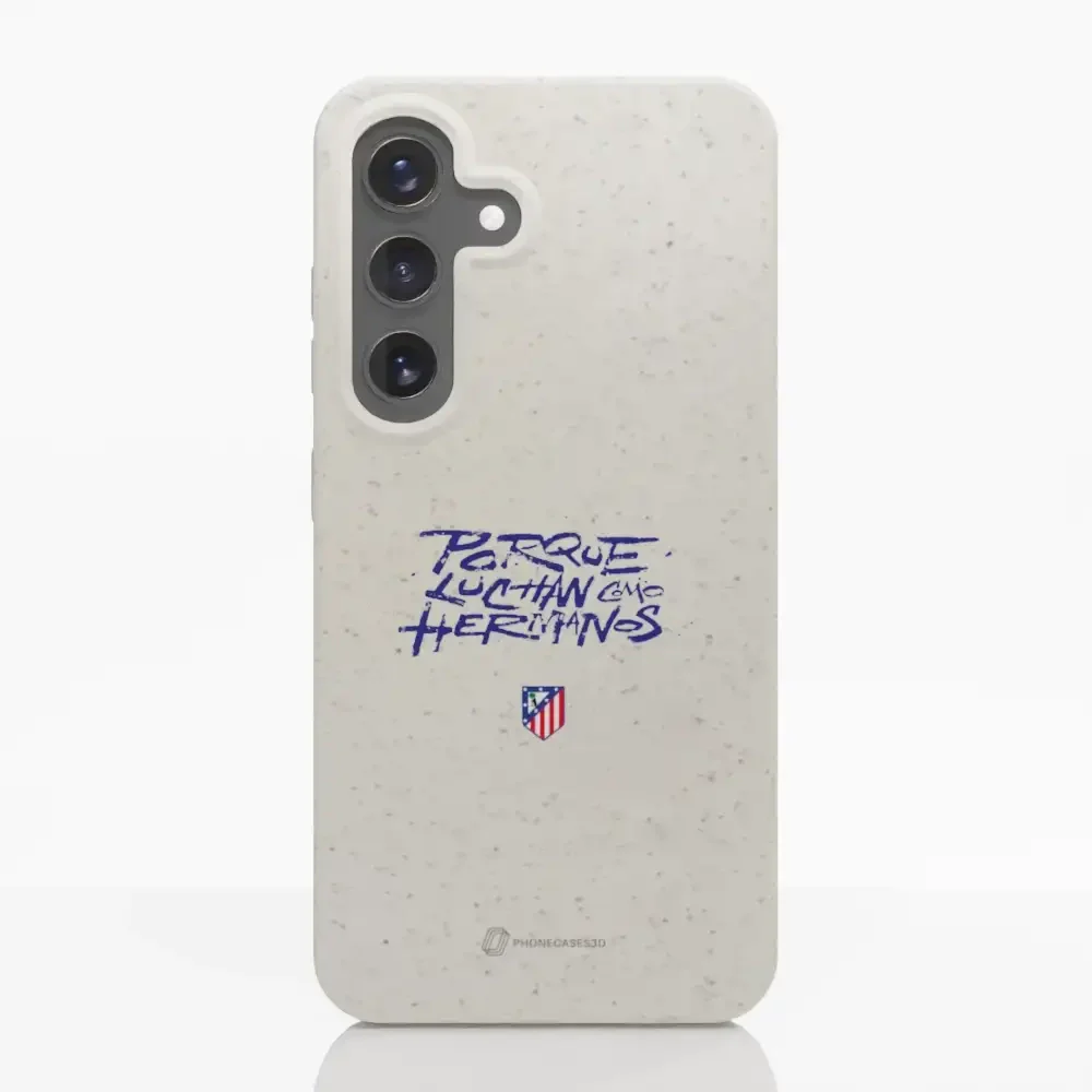 Atletico Madrid Official Compostable Phone Case Hermanos Slogan - Image 36