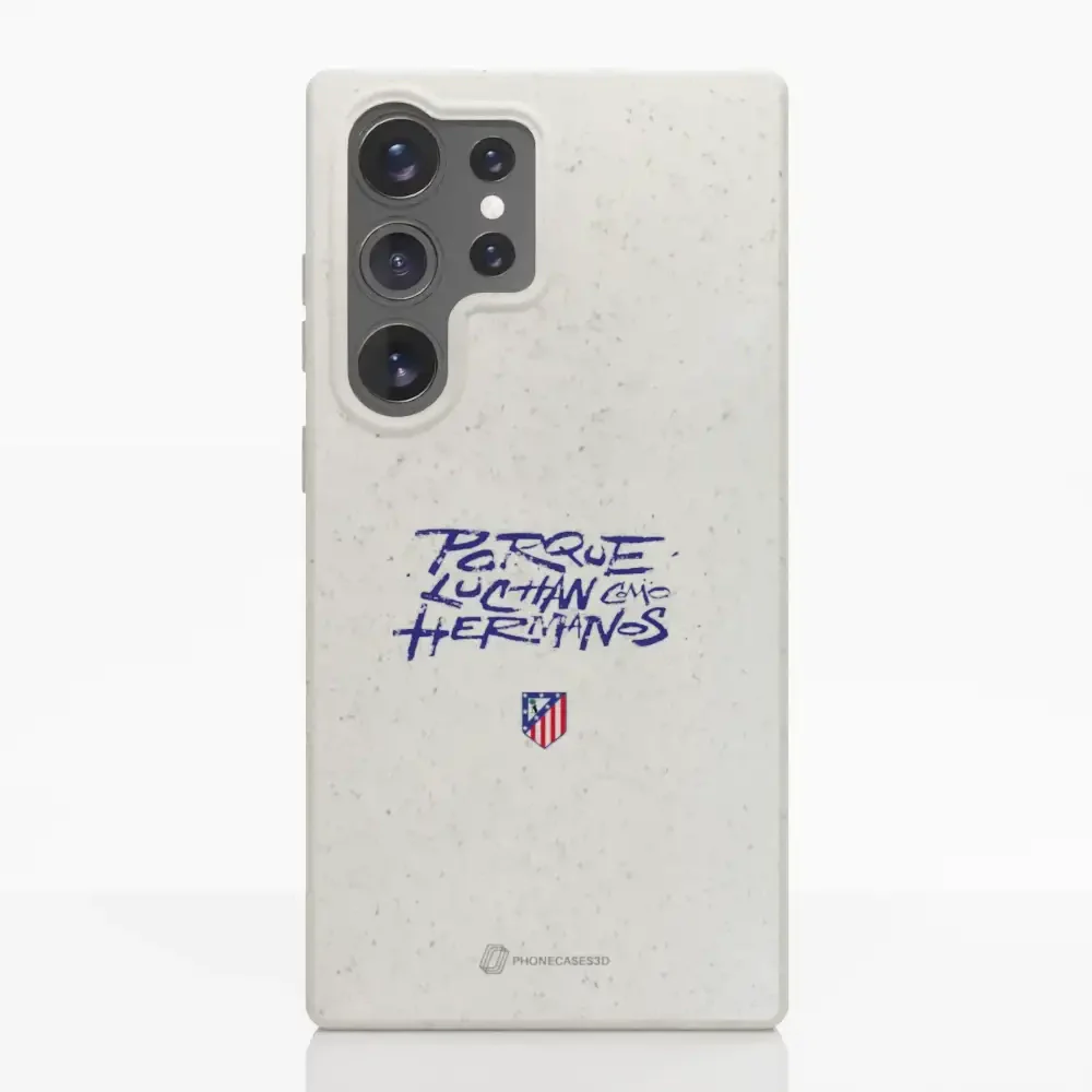 Atletico Madrid Official Compostable Phone Case Hermanos Slogan - Image 38
