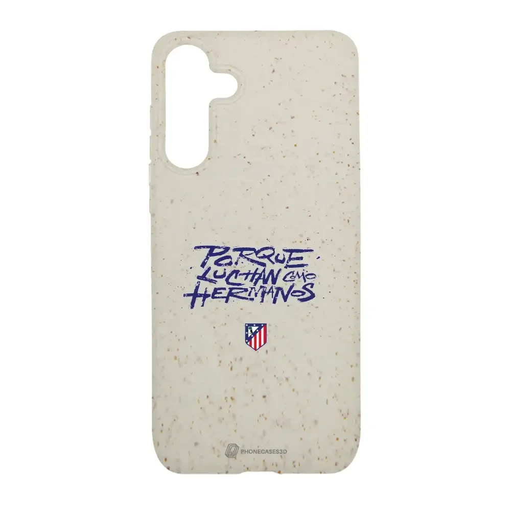 Atletico Madrid Official Compostable Phone Case Hermanos Slogan - Image 44