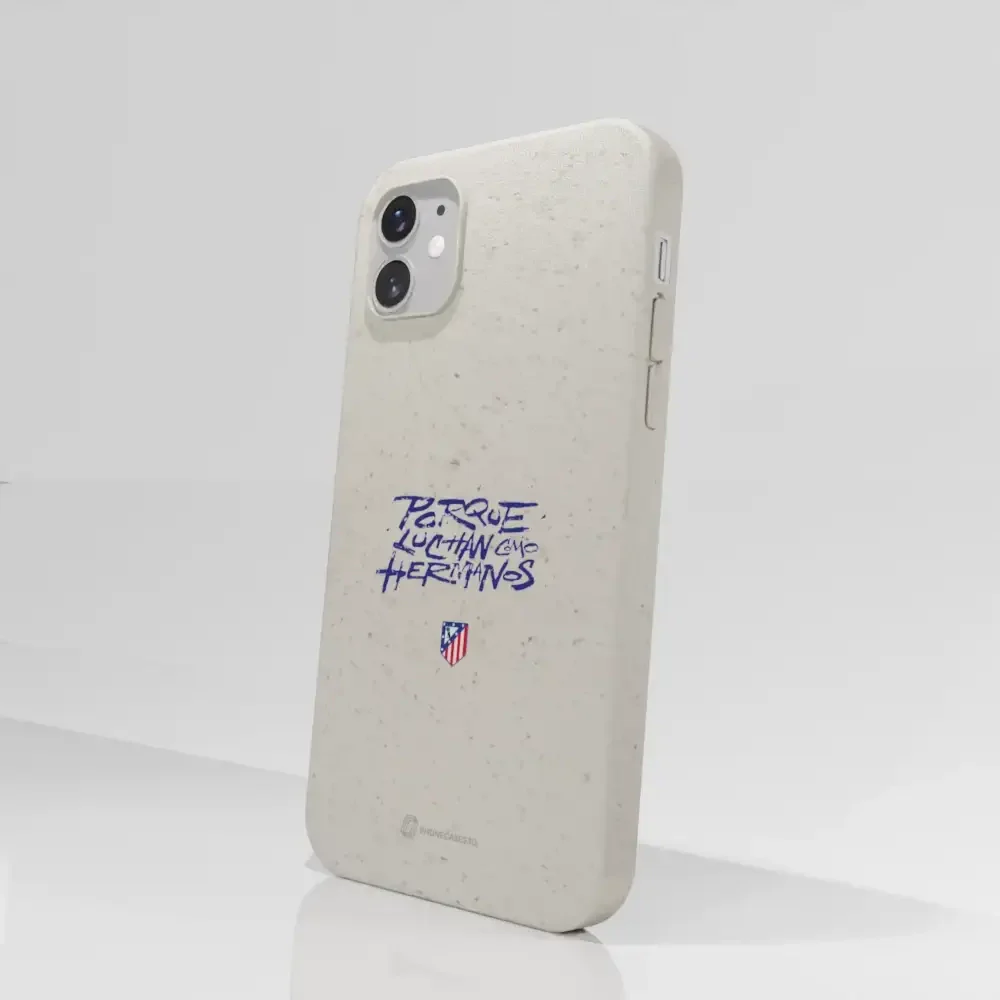 Atletico Madrid Official Compostable Phone Case Hermanos Slogan - Image 45