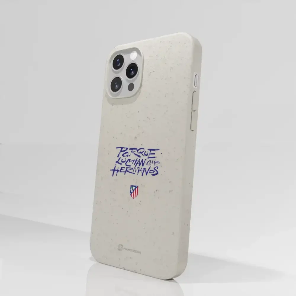 Atletico Madrid Official Compostable Phone Case Hermanos Slogan - Image 49
