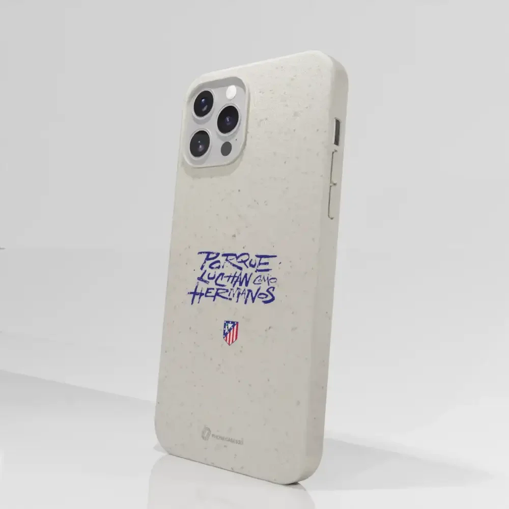 Atletico Madrid Official Compostable Phone Case Hermanos Slogan - Image 50