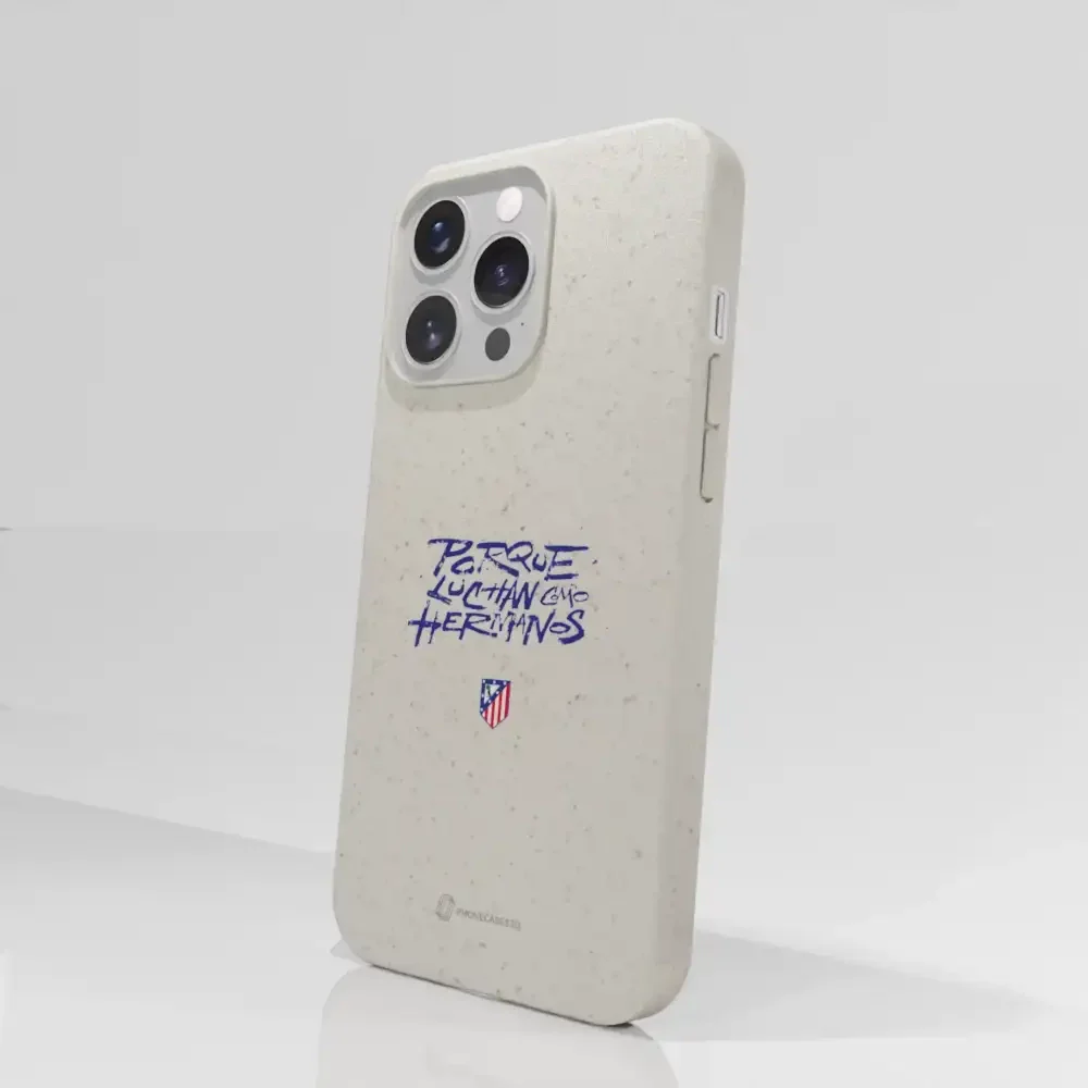 Atletico Madrid Official Compostable Phone Case Hermanos Slogan - Image 52
