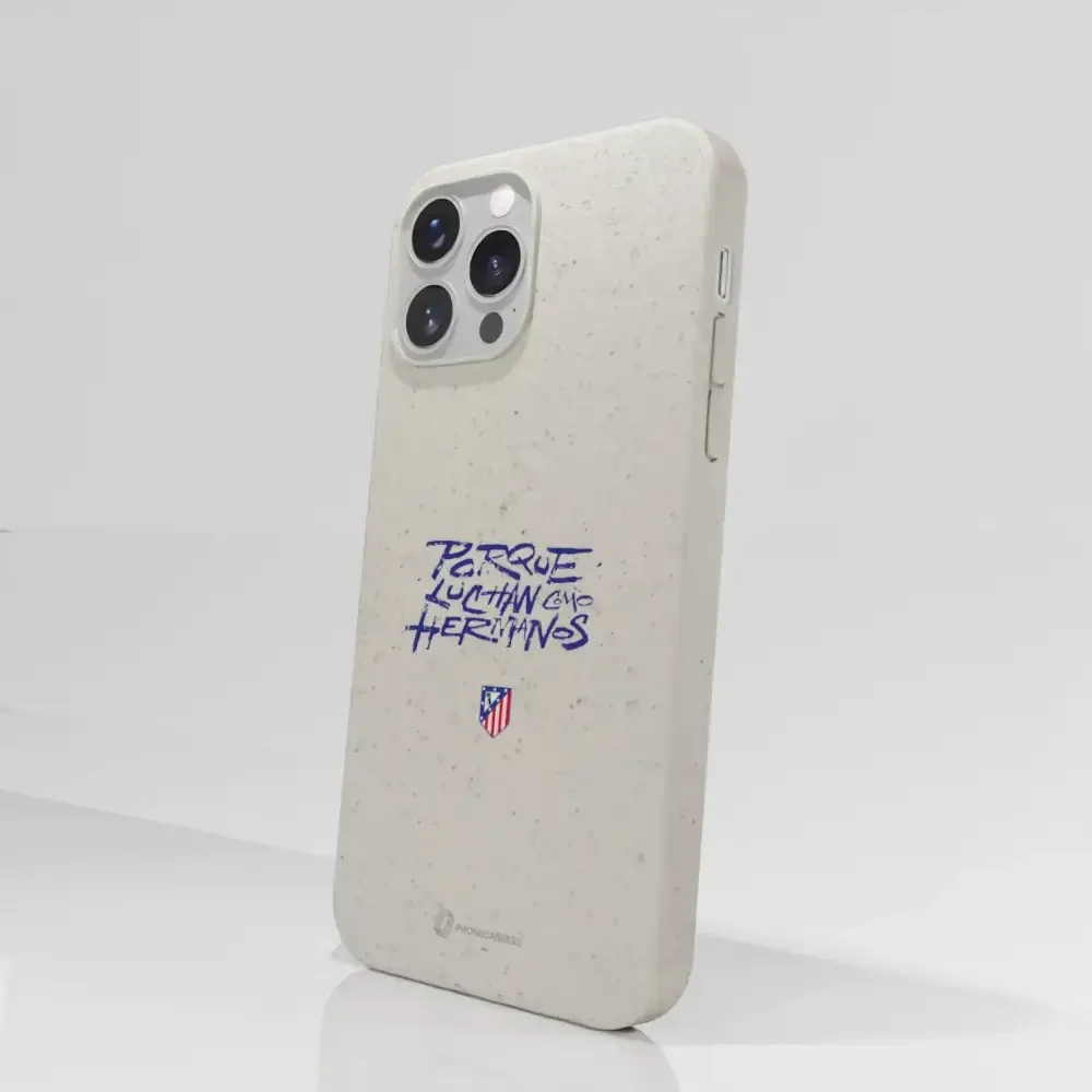 Atletico Madrid Official Compostable Phone Case Hermanos Slogan - Image 53