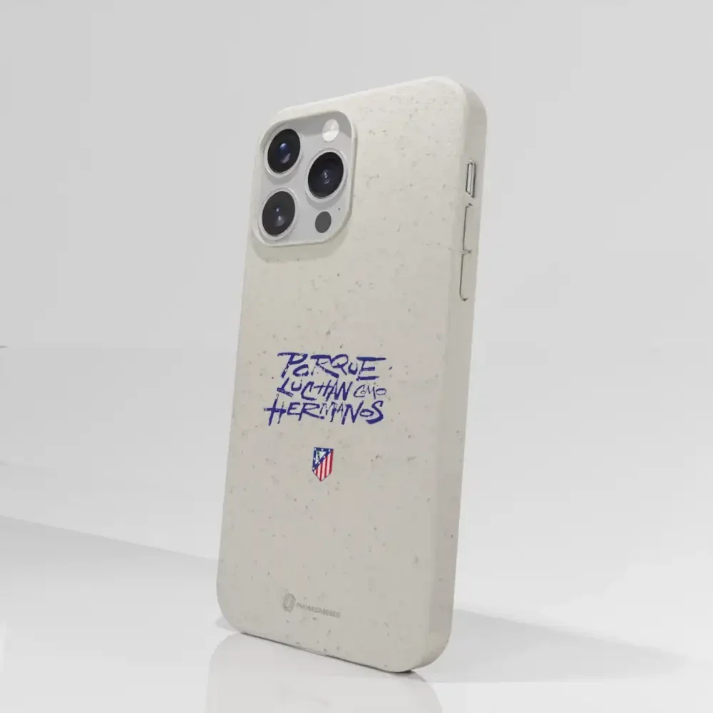 Atletico Madrid Official Compostable Phone Case Hermanos Slogan - Image 57