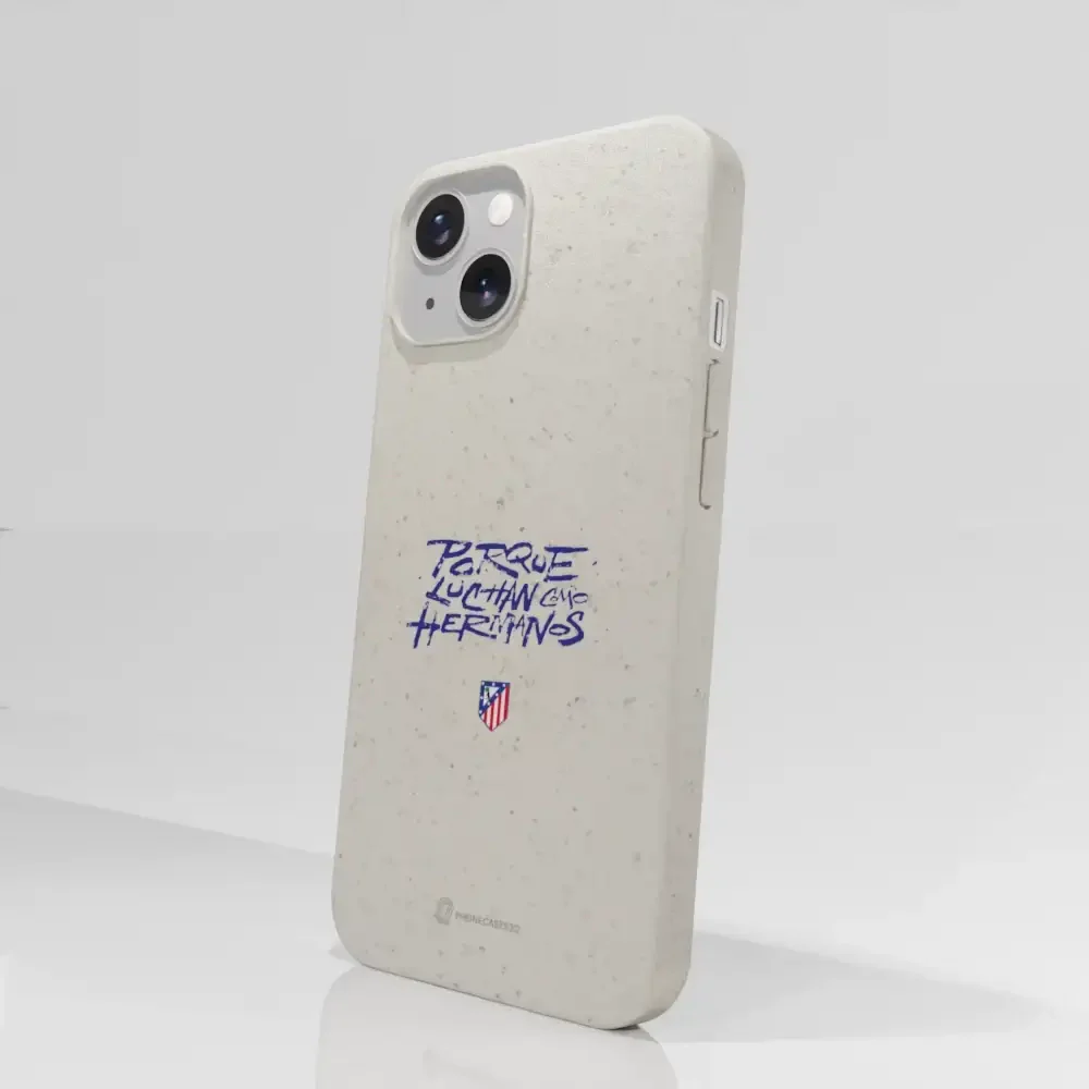 Atletico Madrid Official Compostable Phone Case Hermanos Slogan - Image 58