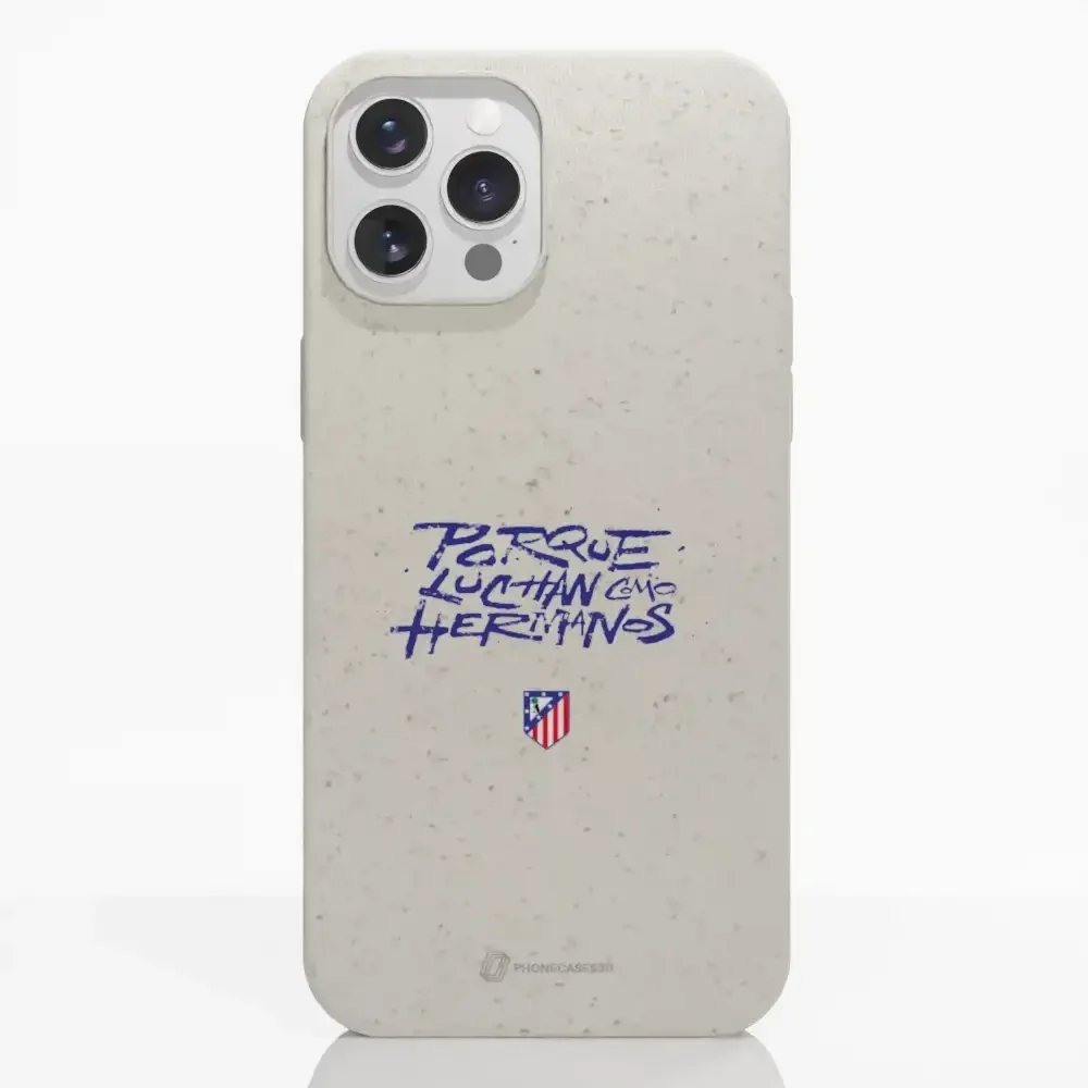 Atletico Madrid Official Compostable Phone Case Hermanos Slogan - Image 6
