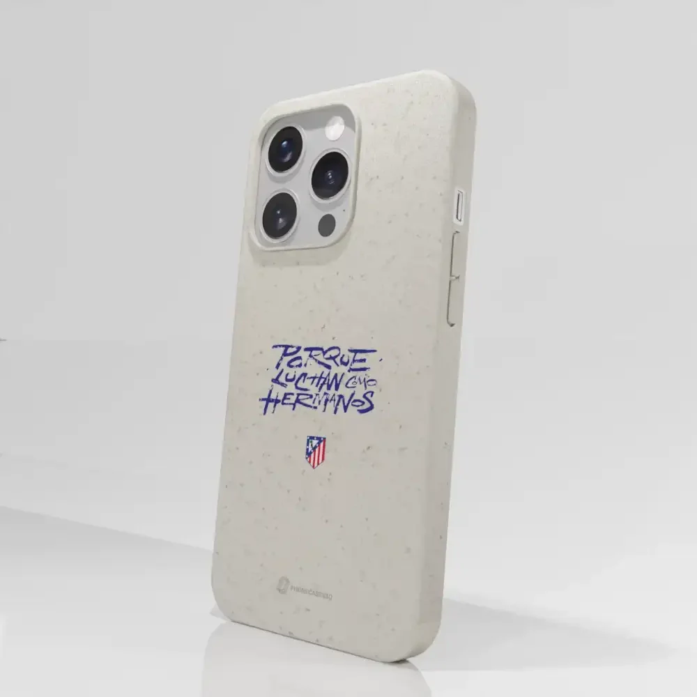 Atletico Madrid Official Compostable Phone Case Hermanos Slogan - Image 60