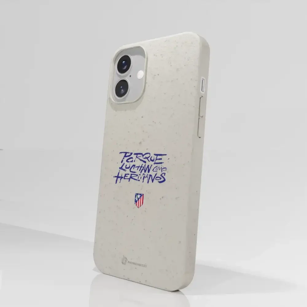 Atletico Madrid Official Compostable Phone Case Hermanos Slogan - Image 64