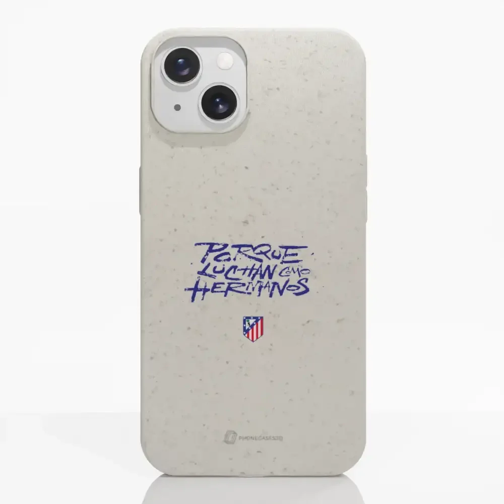 Atletico Madrid Official Compostable Phone Case Hermanos Slogan - Image 7