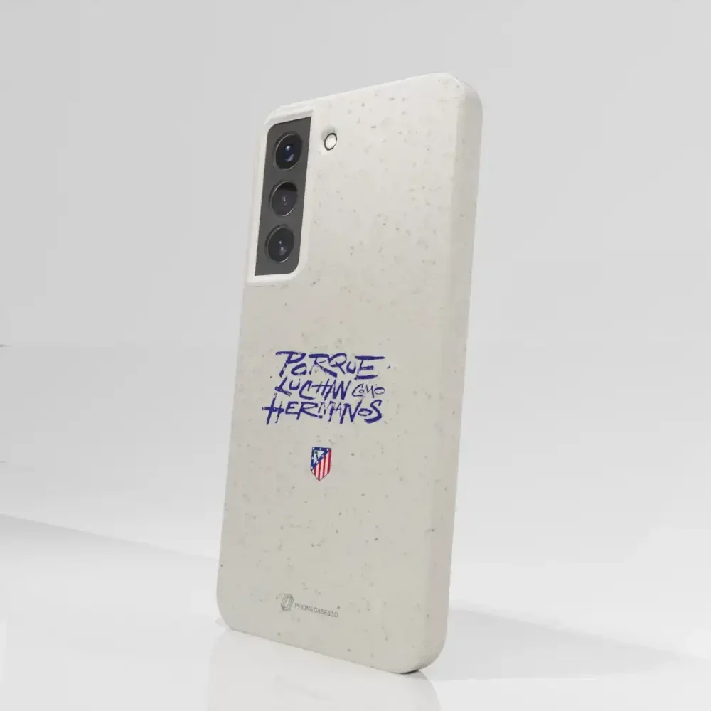 Atletico Madrid Official Compostable Phone Case Hermanos Slogan - Image 71