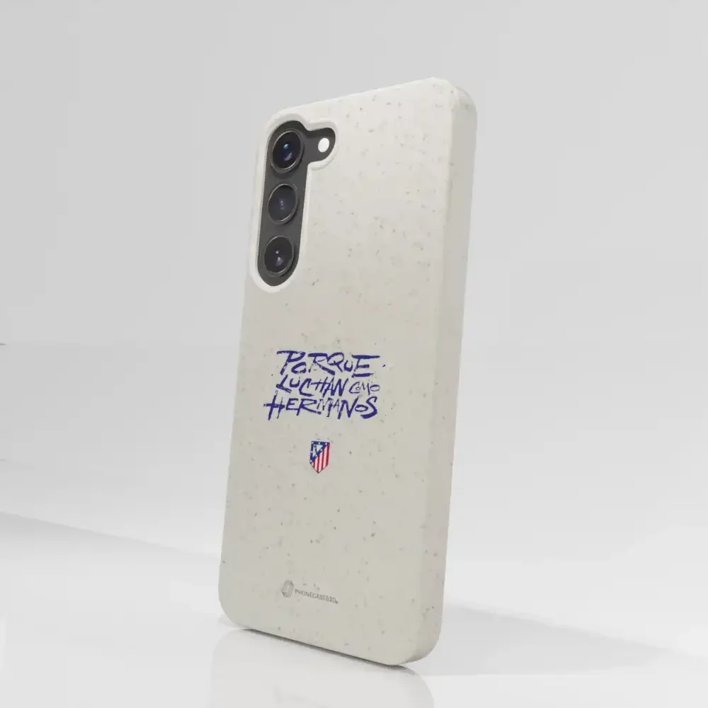 Atletico Madrid Official Compostable Phone Case Hermanos Slogan - Image 73