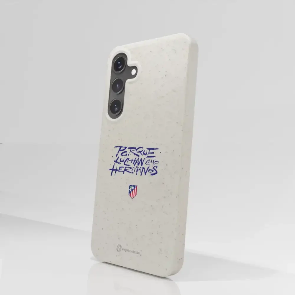 Atletico Madrid Official Compostable Phone Case Hermanos Slogan - Image 77