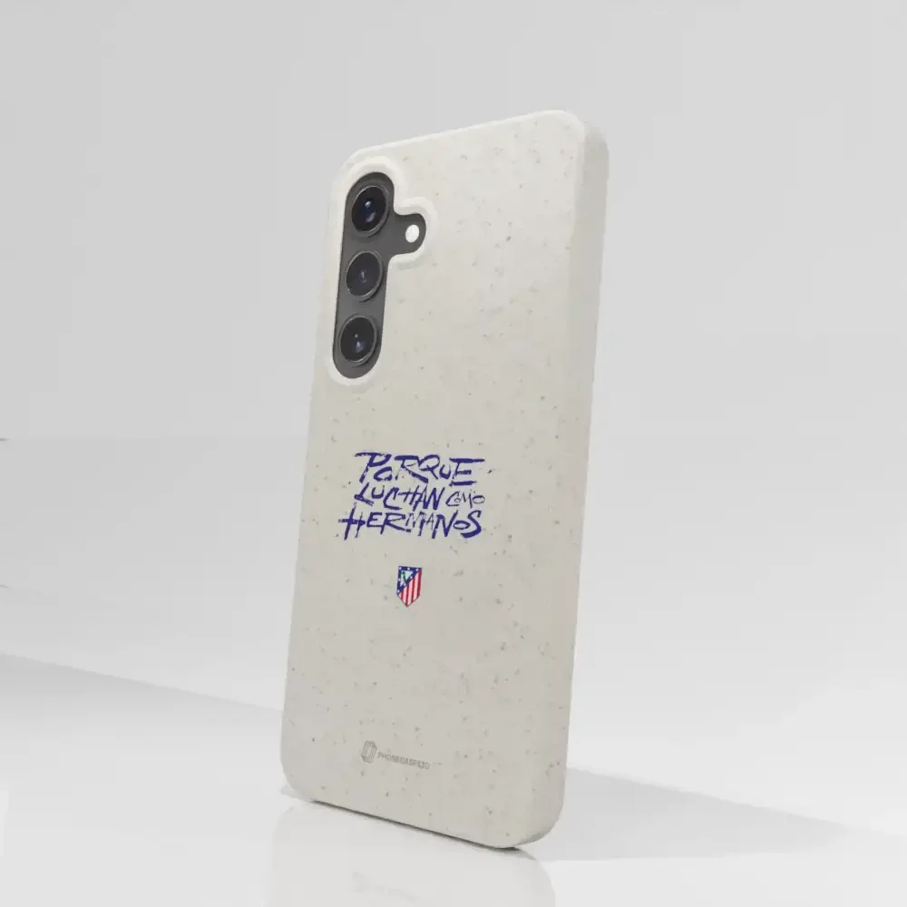 Atletico Madrid Official Compostable Phone Case Hermanos Slogan - Image 79