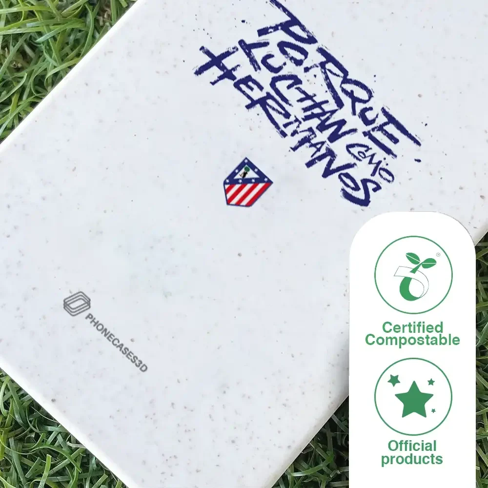 Atletico Madrid Official Compostable Phone Case Hermanos Slogan - Image 82