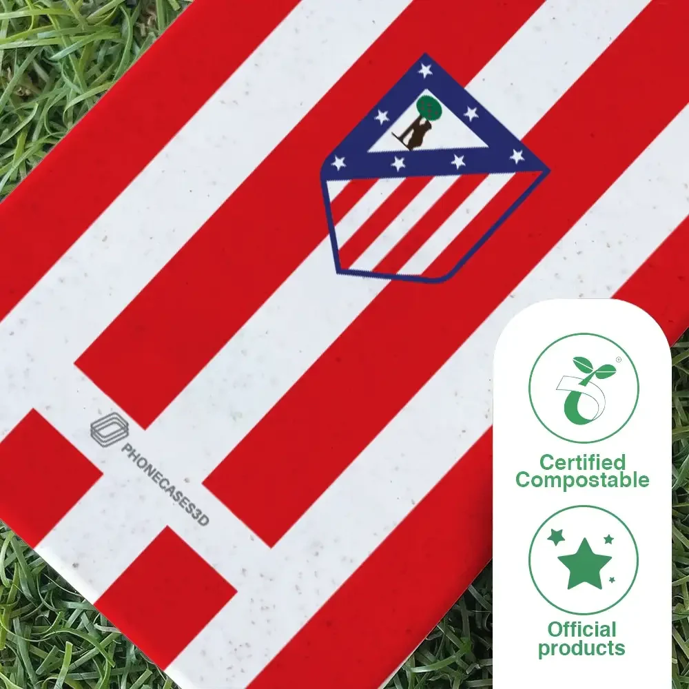 Atletico Madrid Official Compostable Phone Case Home Jersey Crest - Image 79