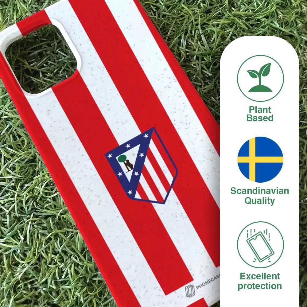 Atletico Madrid Official Compostable Phone Case Home Jersey Crest - Image 80