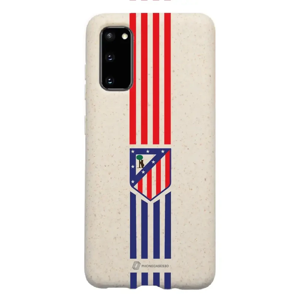 Atletico Madrid Official Compostable Phone Case Stripes Crest - Image 23
