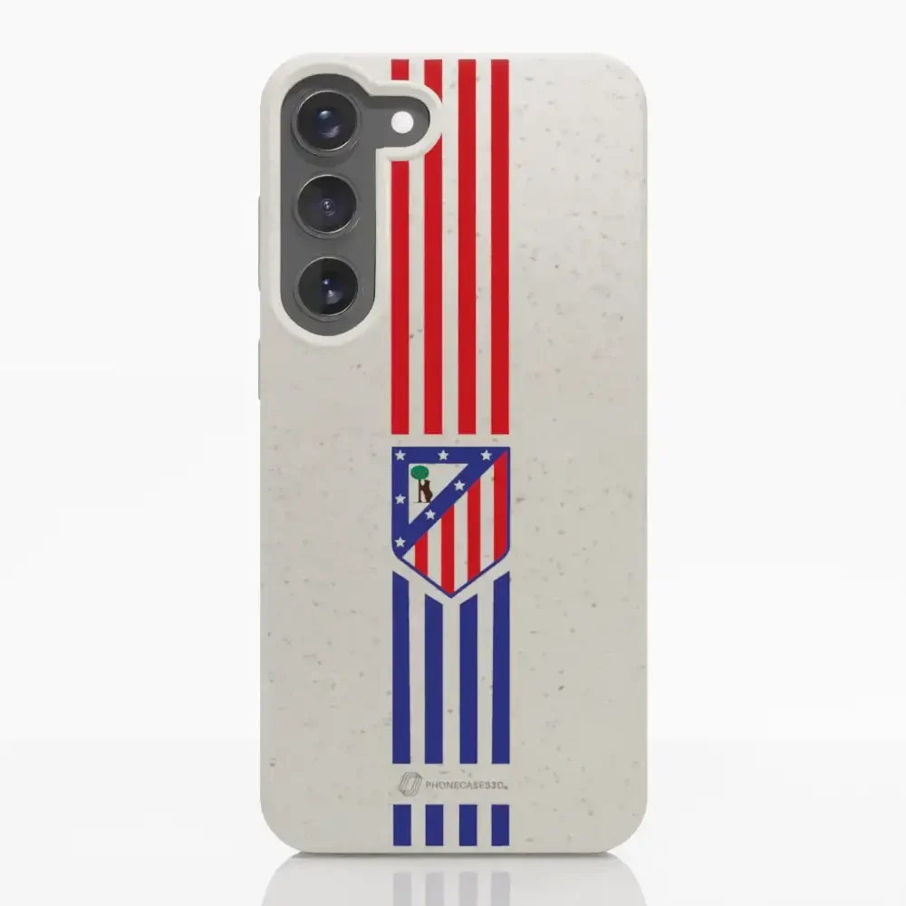 Atletico Madrid Official Compostable Phone Case Stripes Crest - Image 30