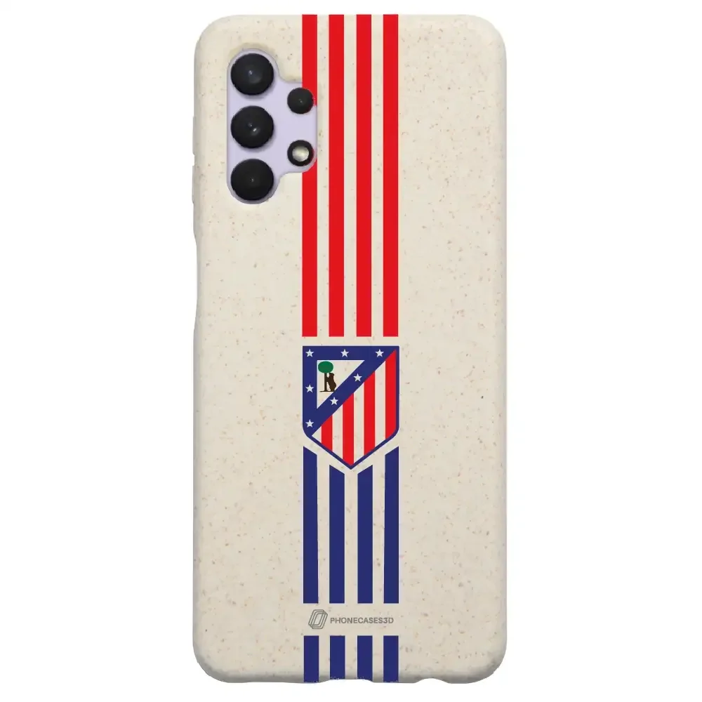 Atletico Madrid Official Compostable Phone Case Stripes Crest - Image 39