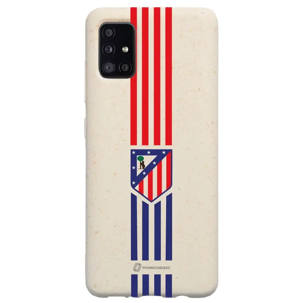 Atletico Madrid Official Compostable Phone Case Stripes Crest - Image 41