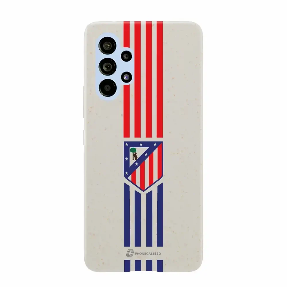 Atletico Madrid Official Compostable Phone Case Stripes Crest - Image 43