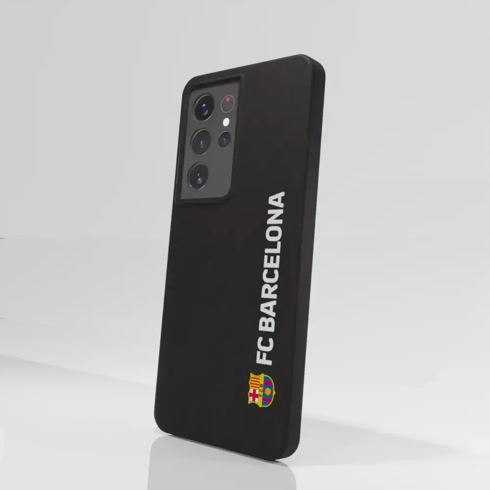 FC Barcelona Official Compostable Phone Case Design Vertical White - Image 69