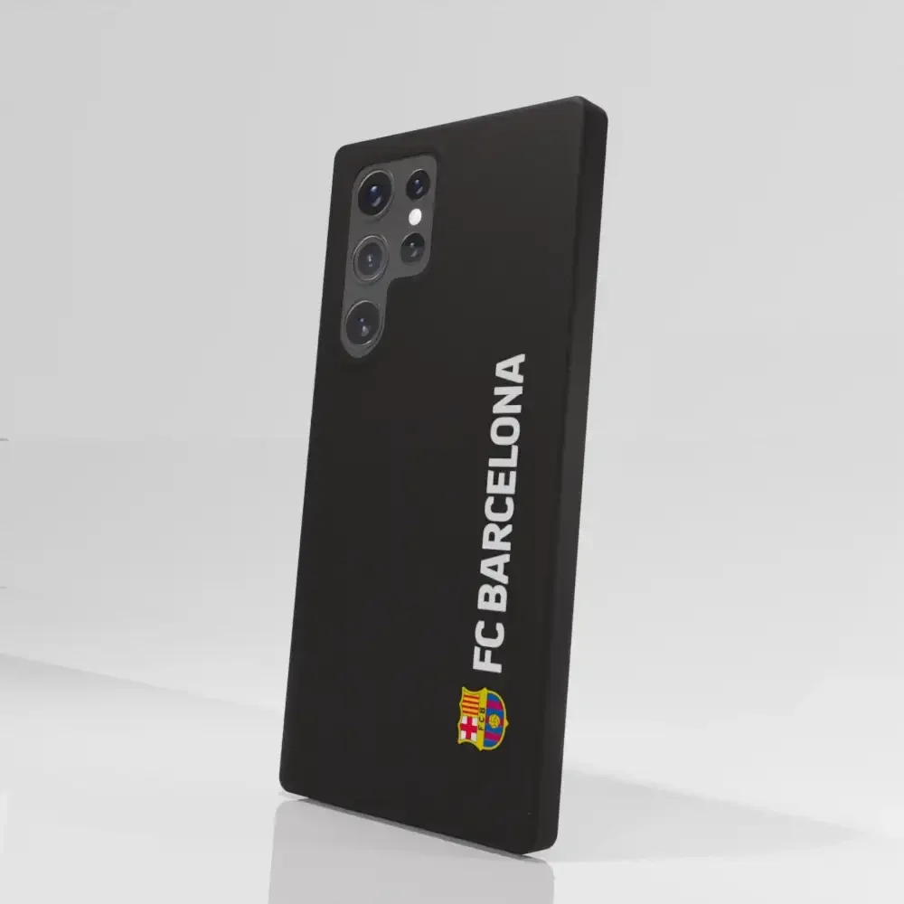 FC Barcelona Official Compostable Phone Case Design Vertical White - Image 72