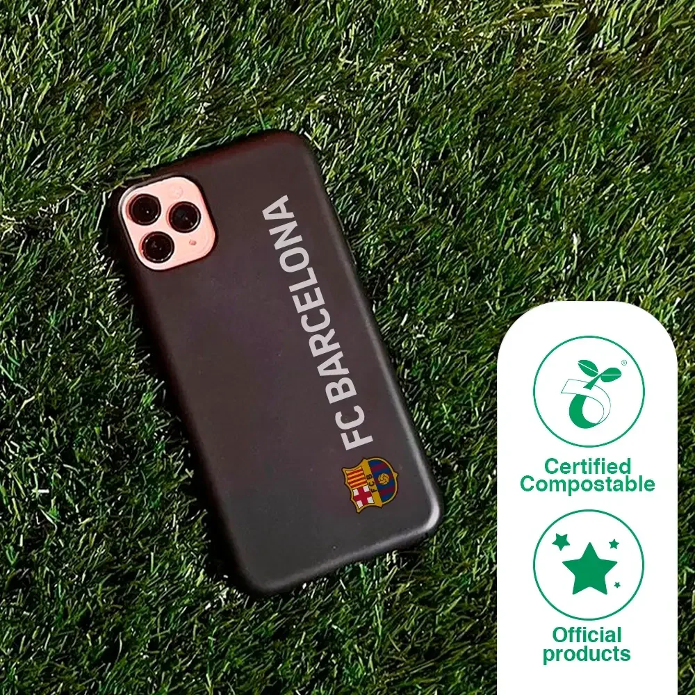FC Barcelona Official Compostable Phone Case Design Vertical White - Image 82