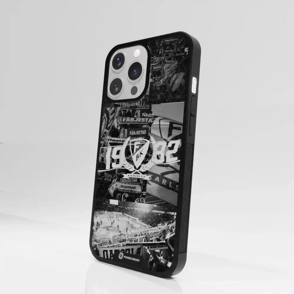 Färjestad BK Official 3D Phone Case Design photography black & white - Image 86