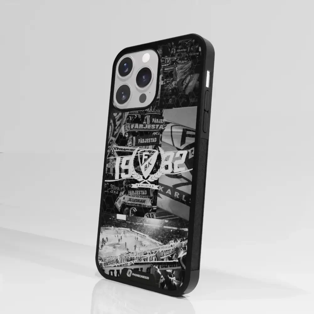 Färjestad BK Official 3D Phone Case Design photography black & white - Image 87