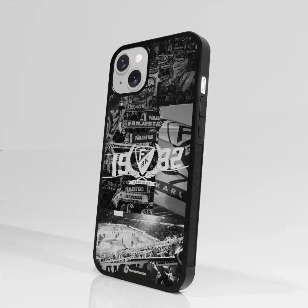Färjestad BK Official 3D Phone Case Design photography black & white - Image 89